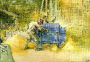 Carl Larsson kastningen Spain oil painting artist